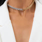 Two Tone Chunky chain necklace