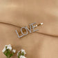 Rhinestone Letter Decor Hair Clip single pieces