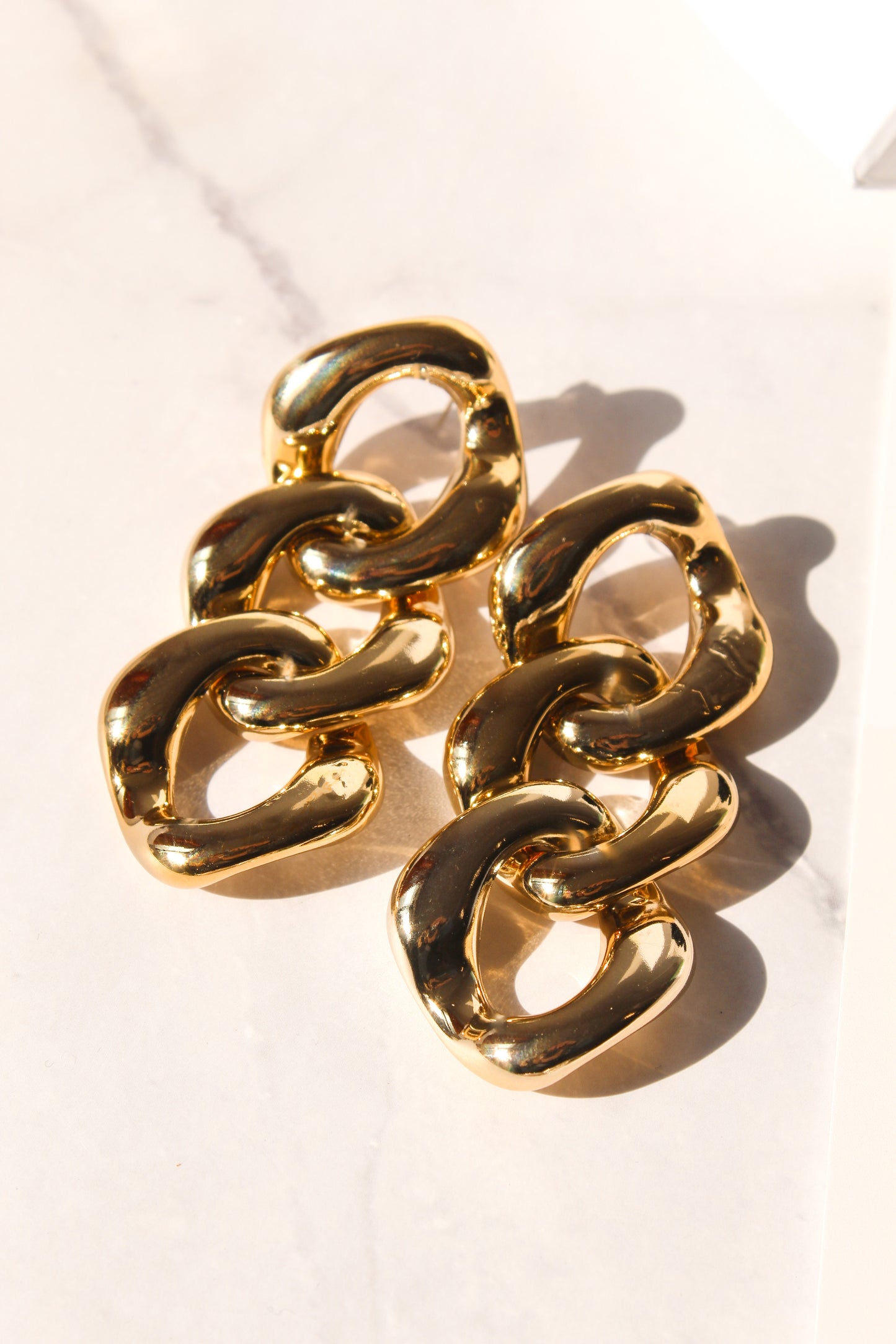 Chunky Chain Gold Earrings