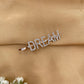 Rhinestone Letter Decor Hair Clip single pieces