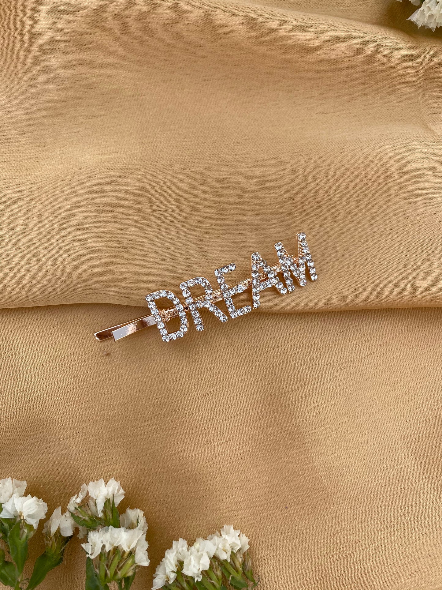 Rhinestone Letter Decor Hair Clip single pieces