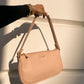 Pink Basic Baguette Shoulder Bag