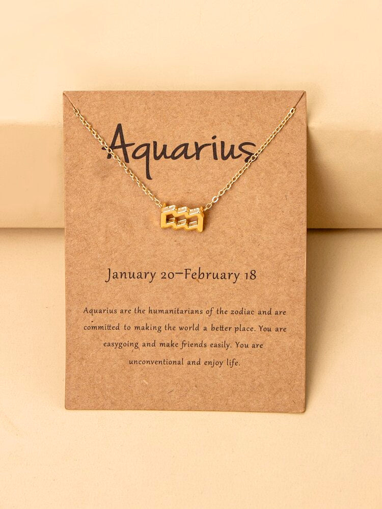 Zodiac Minimalist Necklace