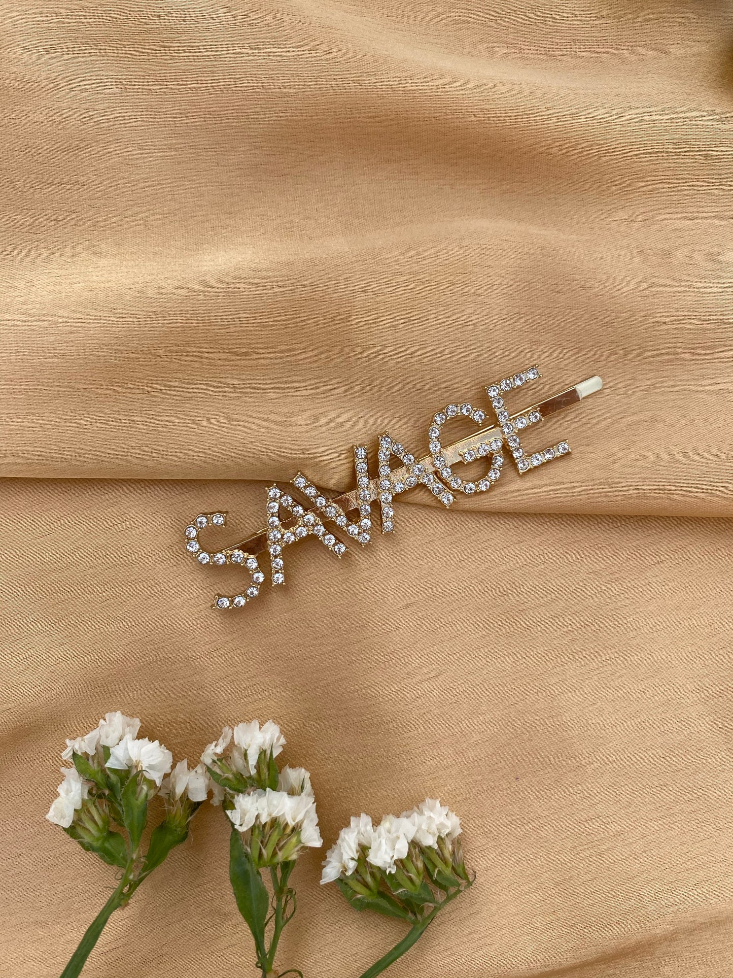 Rhinestone Letter Decor Hair Clip single pieces