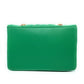 Green Quilted Convertible Shoulder Bag