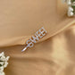 Rhinestone Letter Decor Hair Clip single pieces