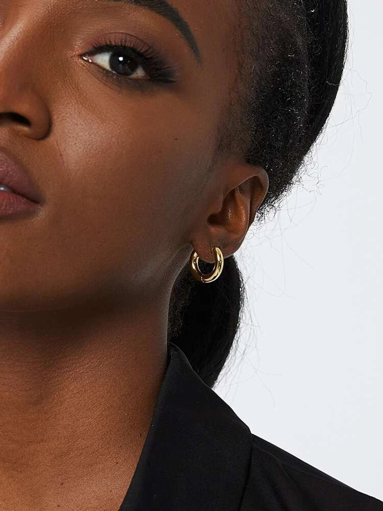 Minimalist Small Round Basic Hoop earrings