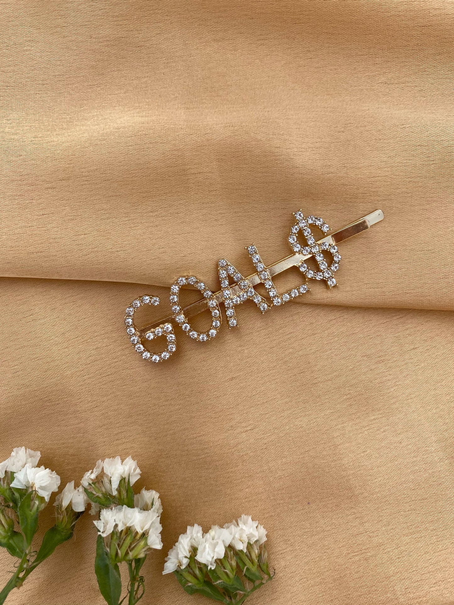 Rhinestone Letter Decor Hair Clip single pieces