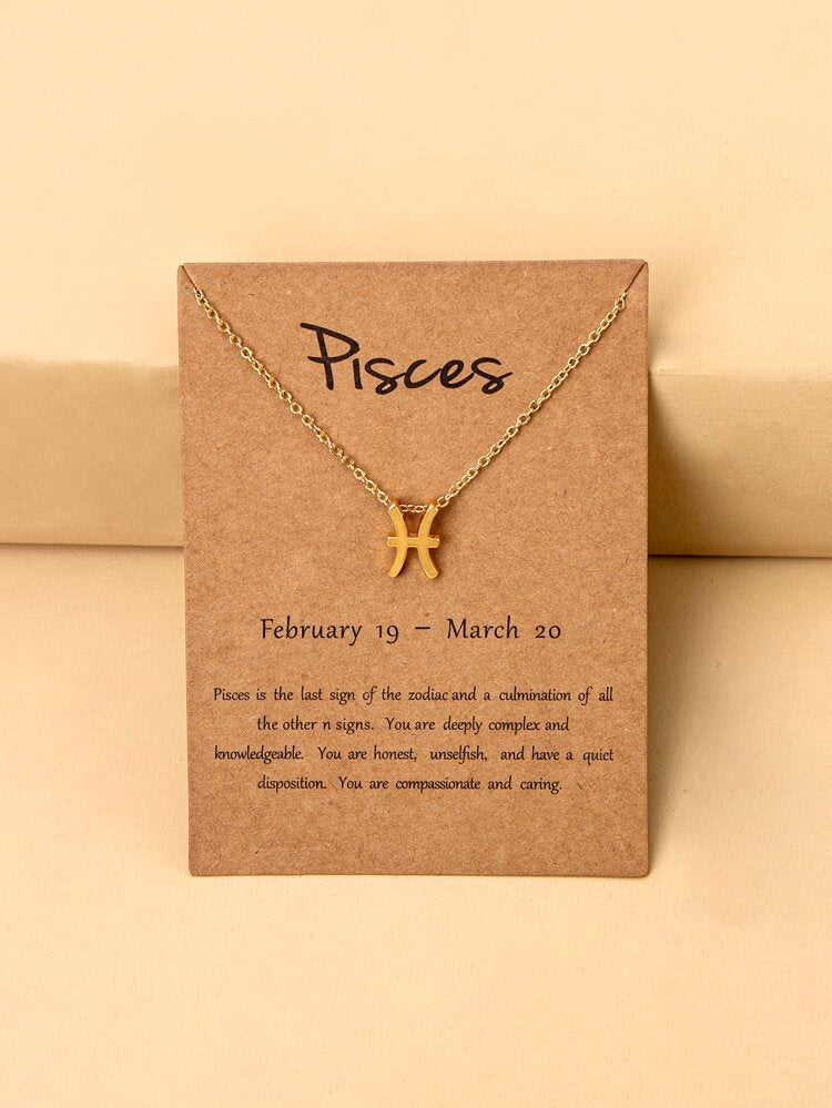 Zodiac Minimalist Necklace