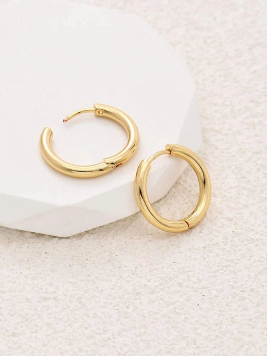 Minimalist Mini Round Basic Hoop earrings