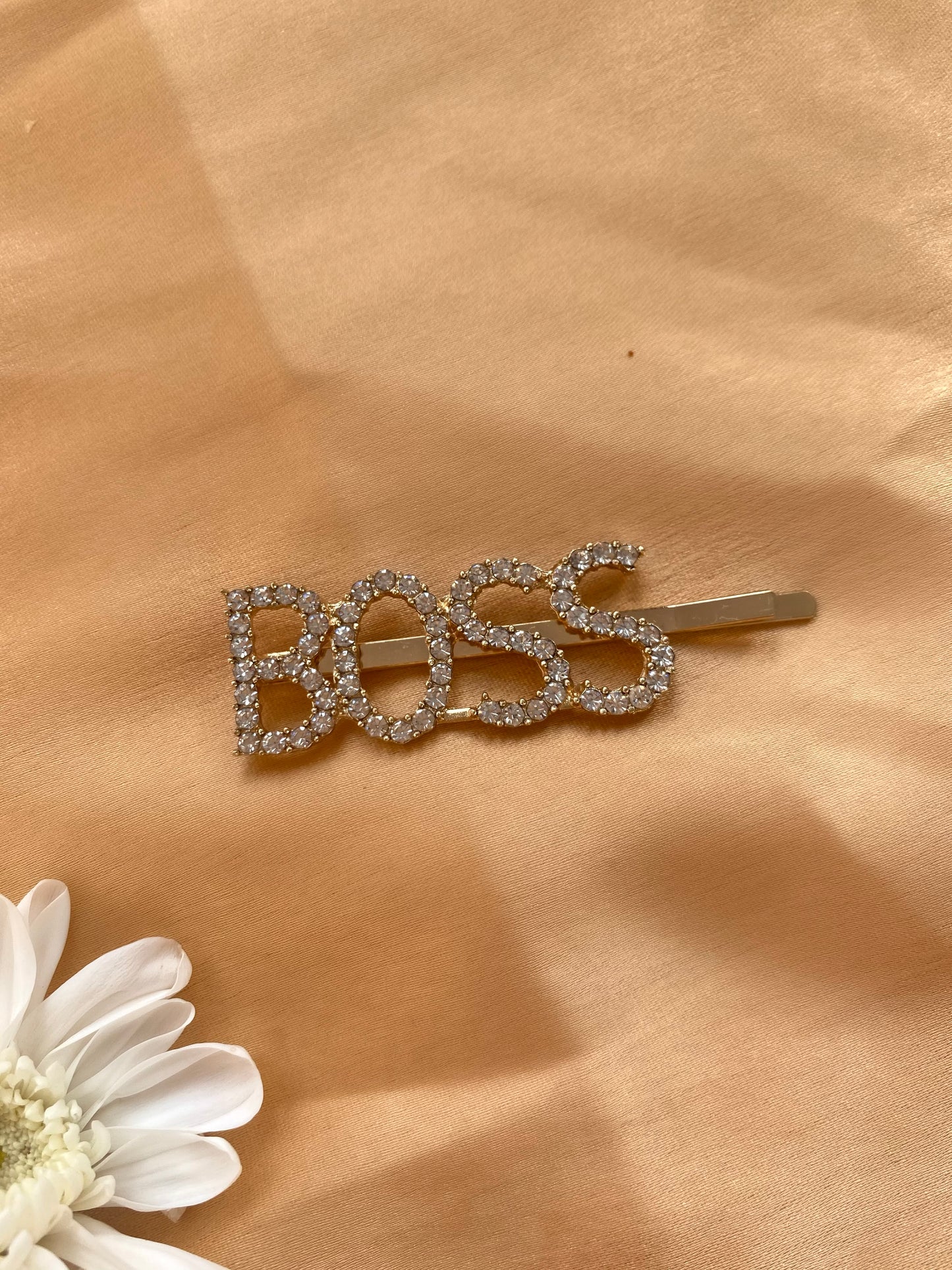 Rhinestone Letter Decor Hair Clip single pieces