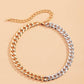 Two Tone Chunky chain necklace